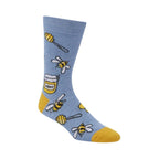 Bamboozld Socks Mens Honey Bunch Bamboo Socks (BBW22HONEYBUNCHK) Denim 11-14 [SD]