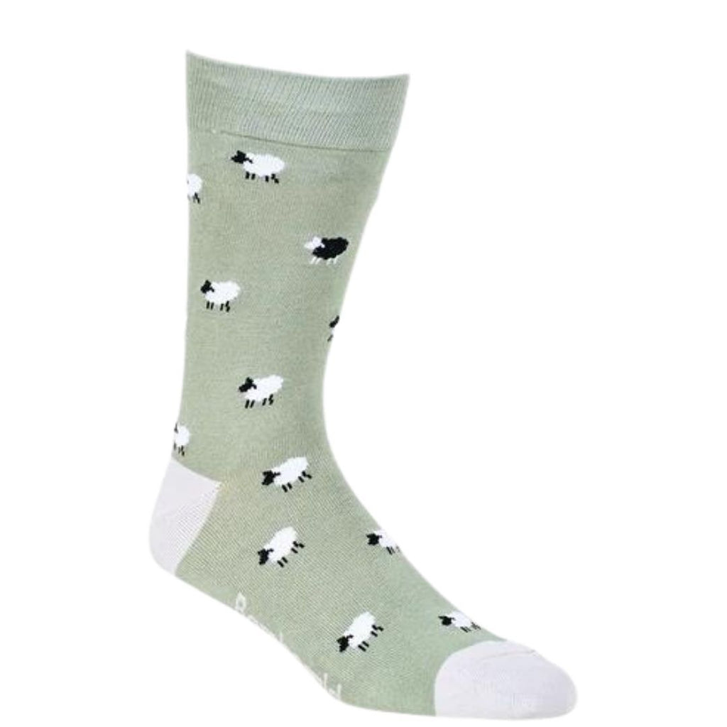 Bamboozld Socks Mens Black Sheep Bamboo Socks (BBW23BLKSHEEPR) Sage 7-11