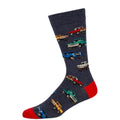 Bamboozld Socks Mens Pick Up Trucks Bamboo Socks (BBW24PICKUPTRUCKSR) Denim 7-11