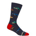 Bamboozld Socks Mens Pick Up Trucks Bamboo Socks (BBW24PICKUPTRUCKSR) Denim 7-11