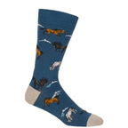 Bamboozld Socks Mens Snowy River Bamboo Socks (BBW24SNOWYRIVERR) Denim 7-11