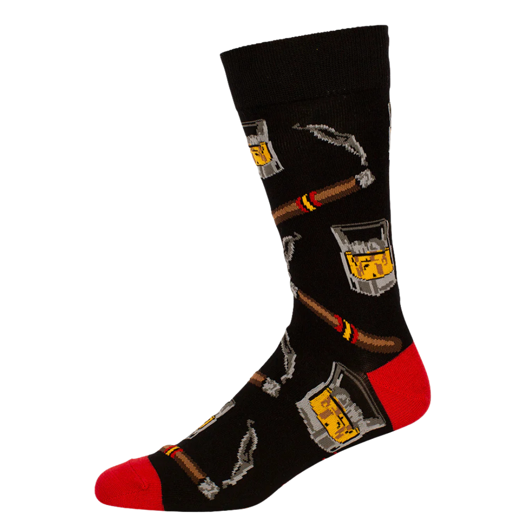 Bamboozld Socks Mens Whiskey Bamboo Socks (BBW24WHISKEYR) Black 7-11