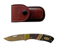 Schrade Mountain Beaver JR. - 28OT 65mm with Leather Pouch (3828OT)