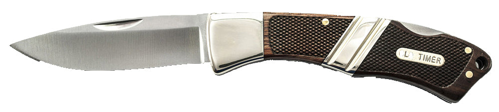 Schrade Mountain Beaver 80mm with Leather Pouch (29OT)