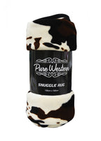 Pure Western Cow Pattern Snuggle Rug (PCP1910SNU)