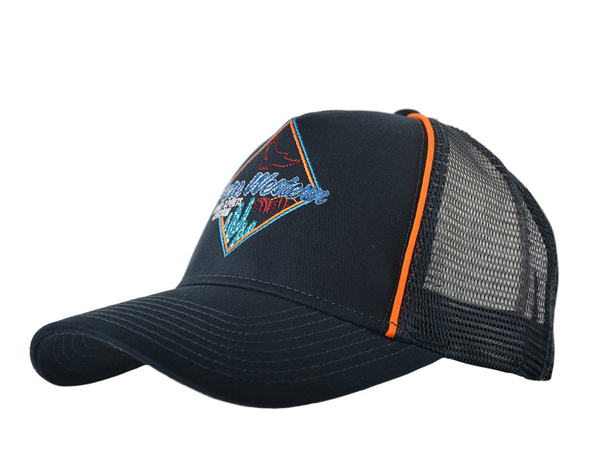 Pure Western Mens Clarke Trucker Cap (P3W1903CAP) Navy OSFM [SD]