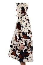 Pure Western Adults Cow Print Snuggle Hoodie (PCP2933SNU) Multi One Size