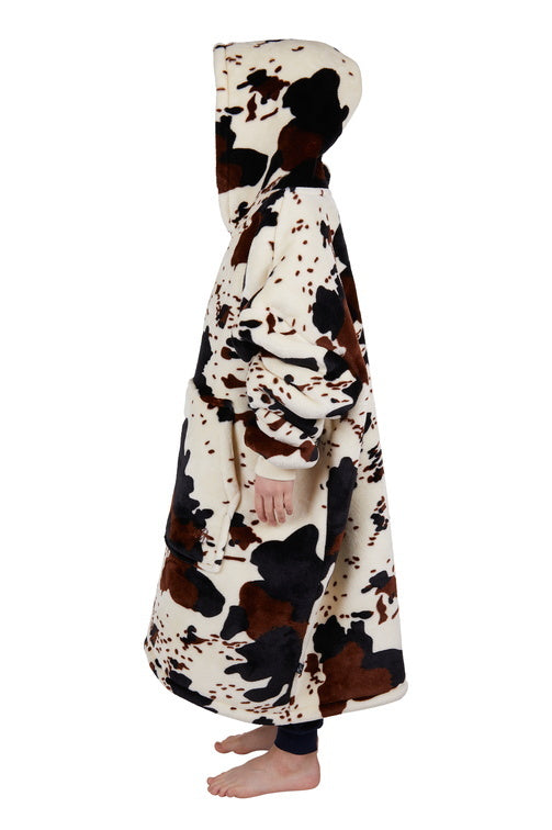 Pure Western Childrens Cow Print Snuggle Hoodie (PCP7920SNU) Multi One Size