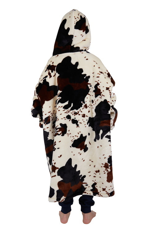 Pure Western Childrens Cow Print Snuggle Hoodie (PCP7920SNU) Multi One Size