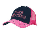Pure Western Childrens Sybil Trucker Cap (P4W5946CAP) Pink/Navy OSFM [SD]