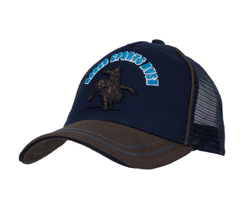 Pure Western Childrens Jamie Trucker Cap (P4W3906CAP) Navy/Tan OSFM [SD]