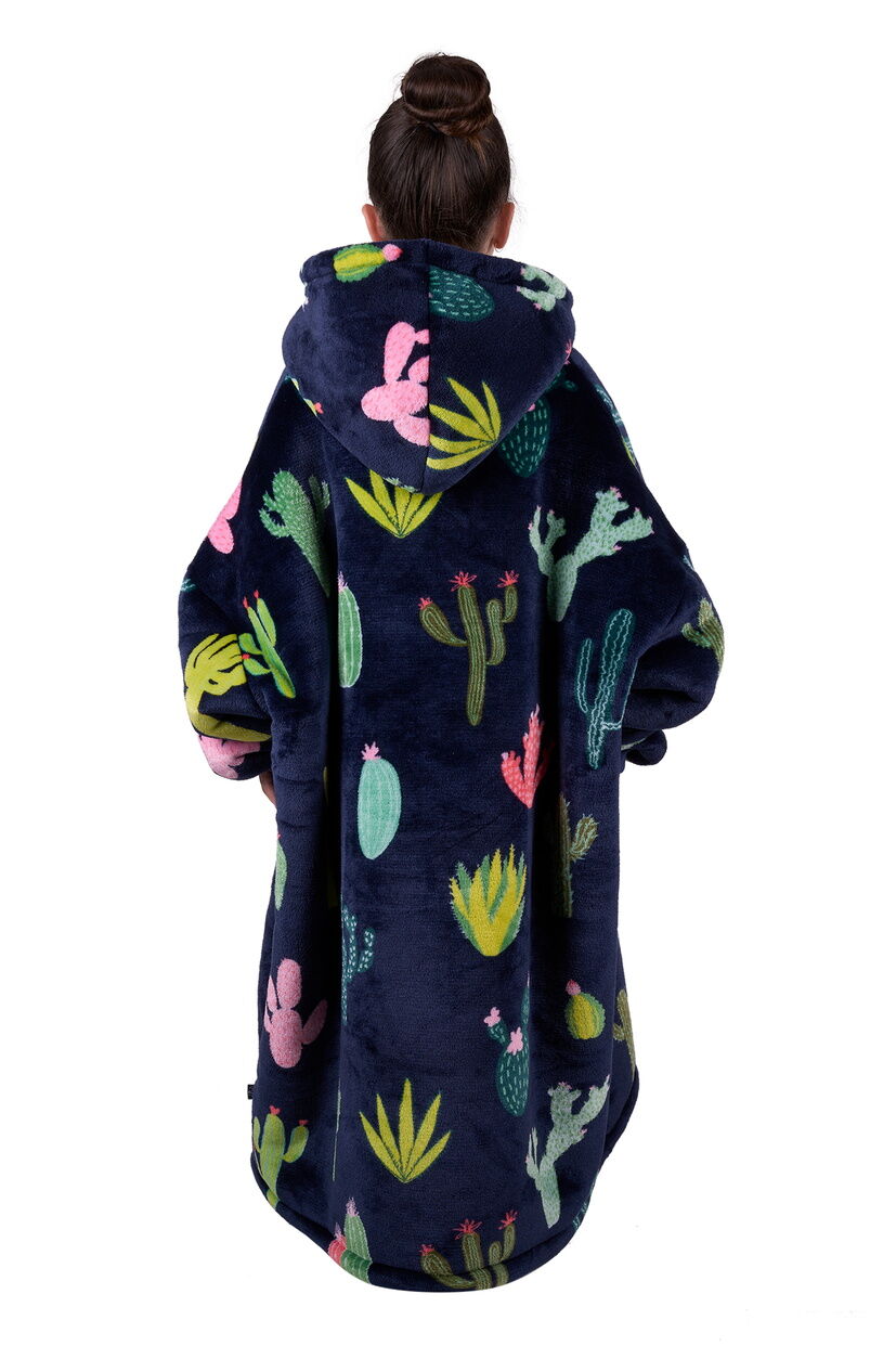 Pure Western Childrens Cactus Snuggle Hoodie (PCP7934SNU) Navy [SD]