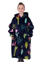 Pure Western Childrens Cactus Snuggle Hoodie (PCP7934SNU) Navy [SD]
