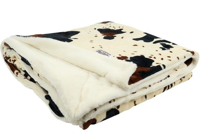 Pure Western Snuggle Blanket (PCP2970BKT) Cow Pattern
