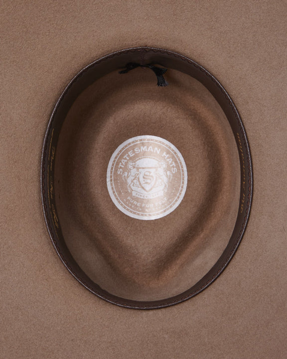 Statesman Big Australian Fur Felt Hat (S0116578) Sand [GD]