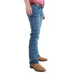 Ringers Western Mens Mitchell Classic Fit Straight Leg Jeans (117108003) Light Blue [GD]