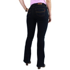 Ringers Western Womens Katherine Mid Rise Bootleg Jeans (217108001) Dark Blue [GD]