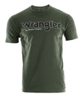 Wrangler Mens Ryder Logo S/S Tee (XCP1557969) Cypress