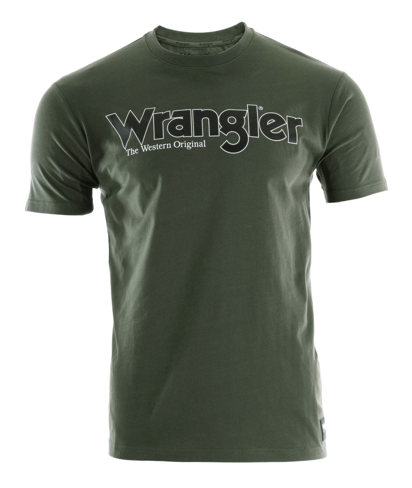 Wrangler Mens Ryder Logo S/S Tee (XCP1557969) Cypress