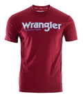 Wrangler Mens Ryder Logo S/S Tee (XCP1557969) Red