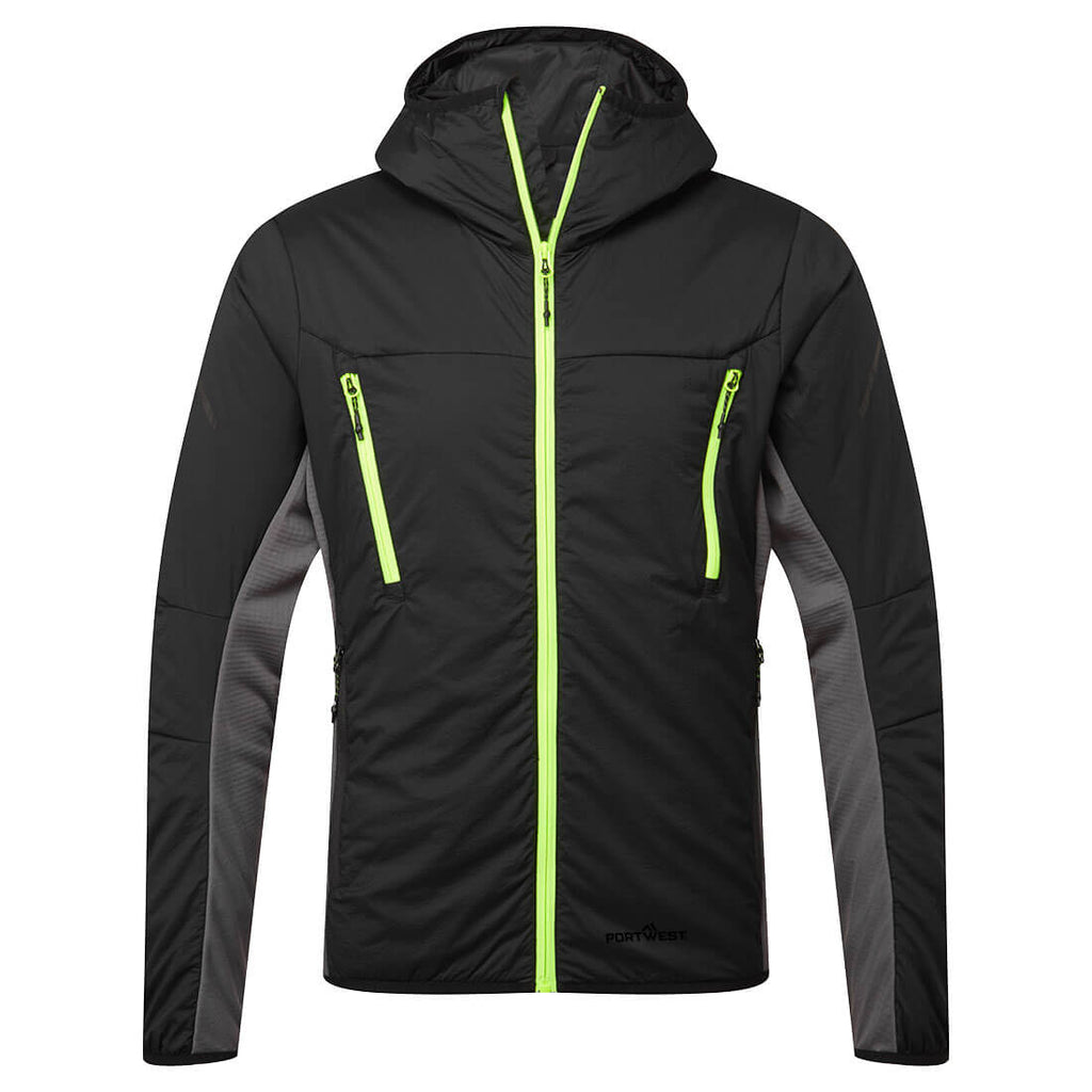 Portwest Mens EV4 Insulated Hybrid Jacket (EV470) Black