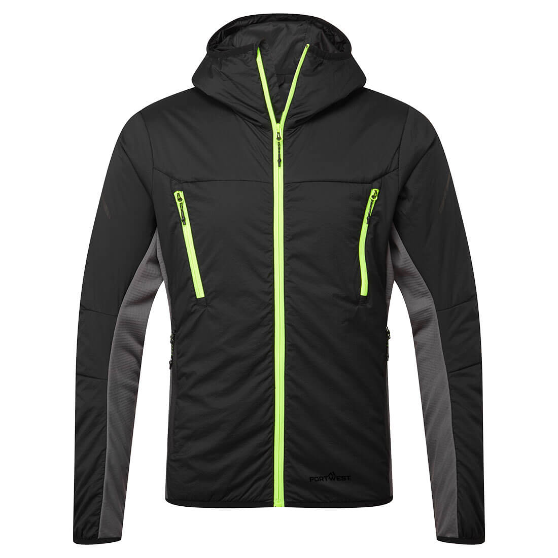 Portwest Mens EV4 Insulated Hybrid Jacket (EV470) Black