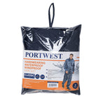 Portwest Mens Essentials Rainsuit (2 Piece Set) (L440) Navy