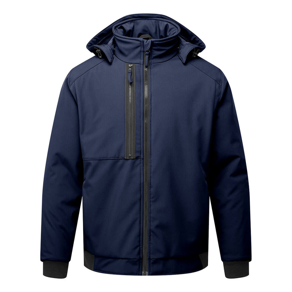 Portwest Mens WX2 Eco Insulated Softshell Jacket (CD874) Navy