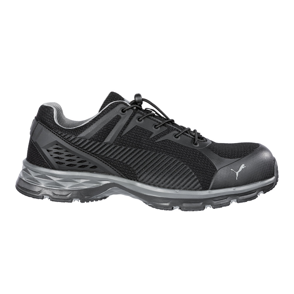 Puma Mens Relay Safety Shoe (643837) Black/Grey Vegan