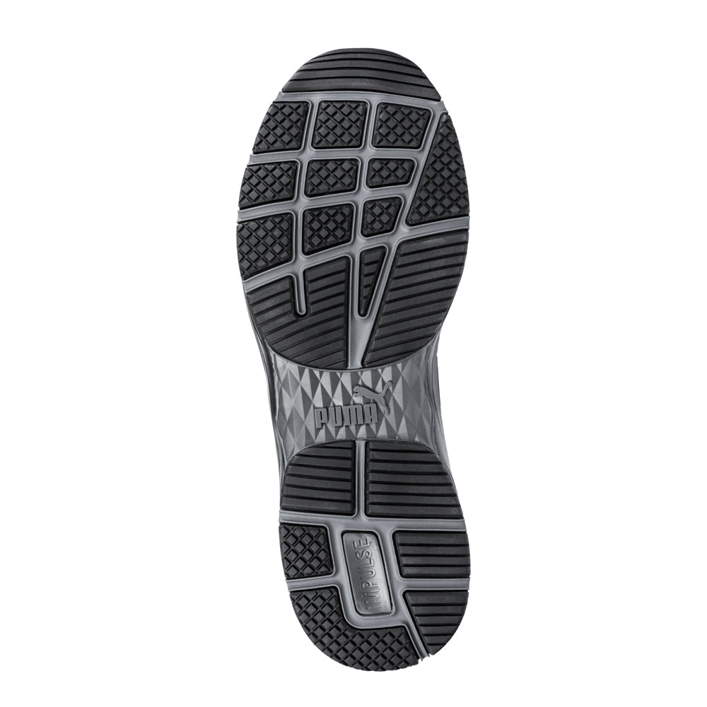 Puma Mens Relay Safety Shoe (643837) Black/Grey Vegan