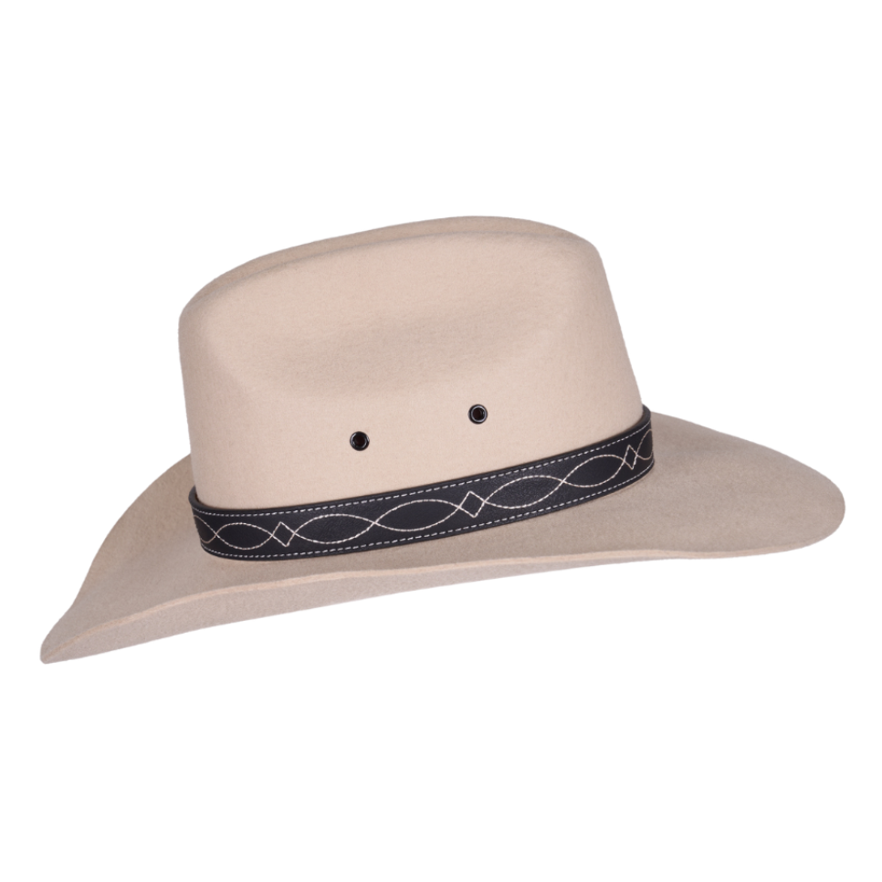 Pure Western Ainsleigh Hat Band (P6S2933BND) Black on Hat