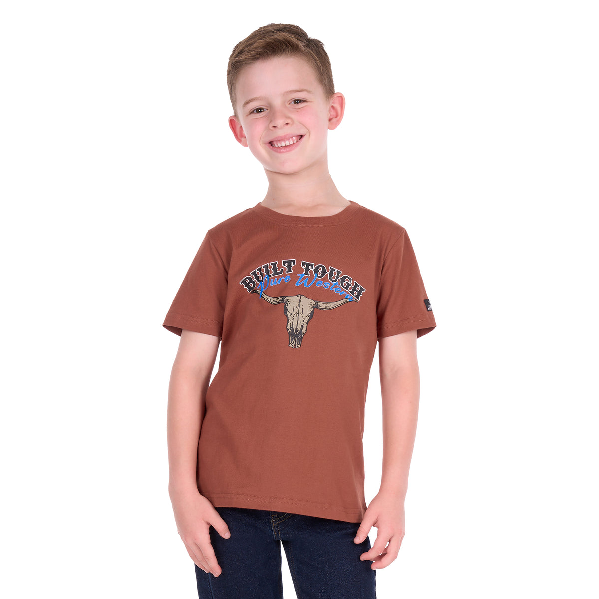 Pure Western Boys Chris S/S Tee (P6S3503317) Rust