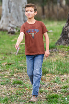 Pure Western Boys Chris S/S Tee (P6S3503317) Rust