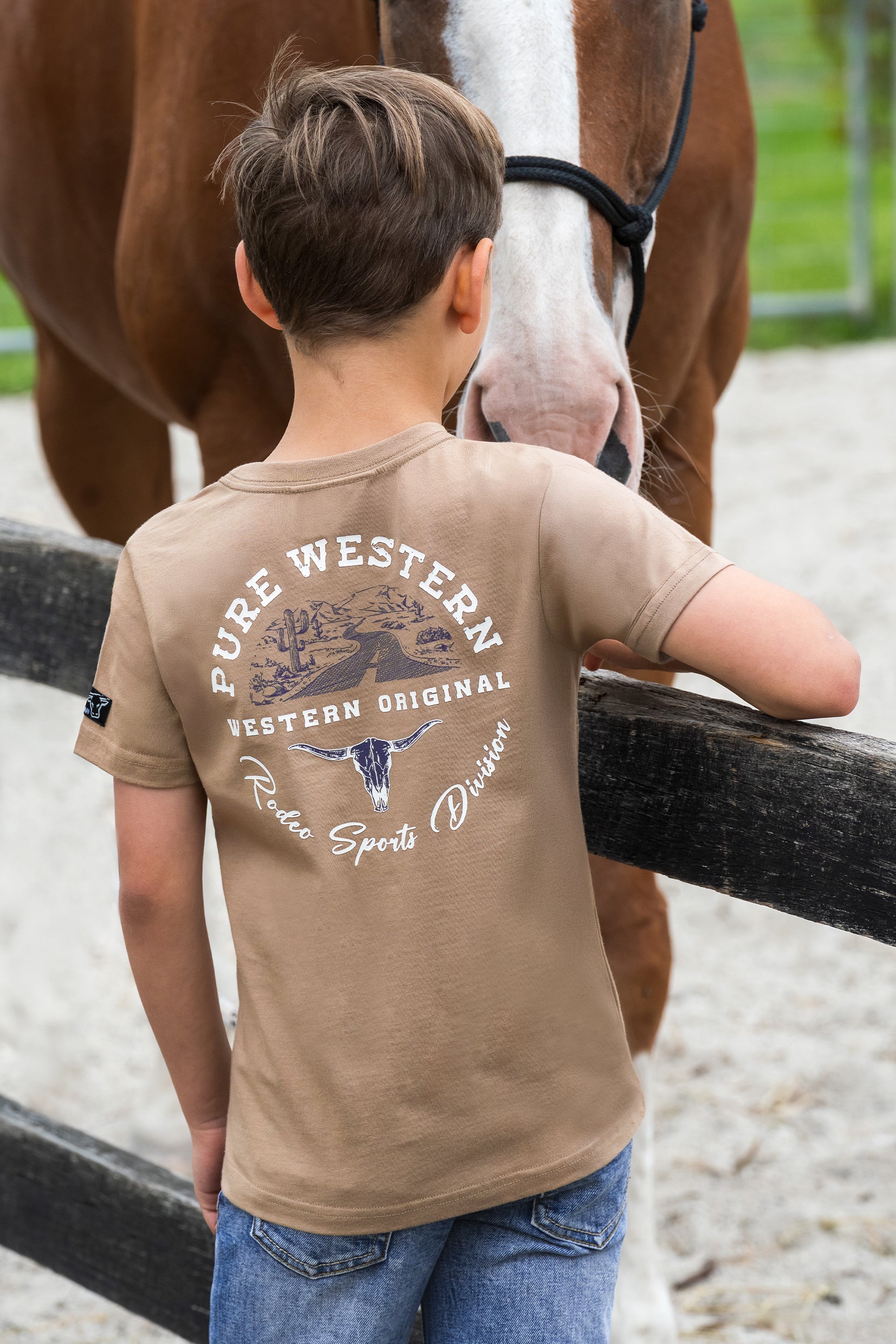 Pure Western Boys Craig S/S Tee (P6S3503312) Sand
