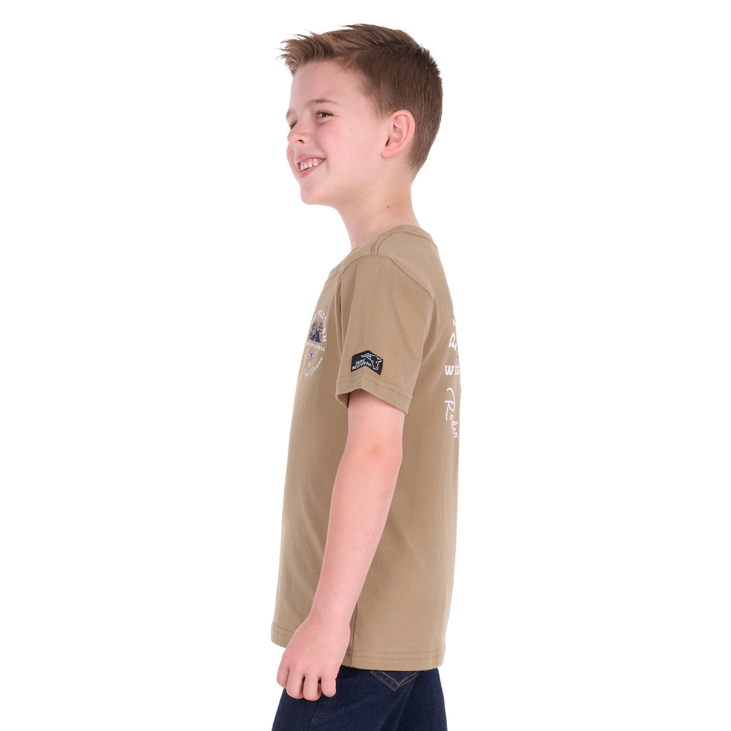 Pure Western Boys Craig S/S Tee (P6S3503312) Sand