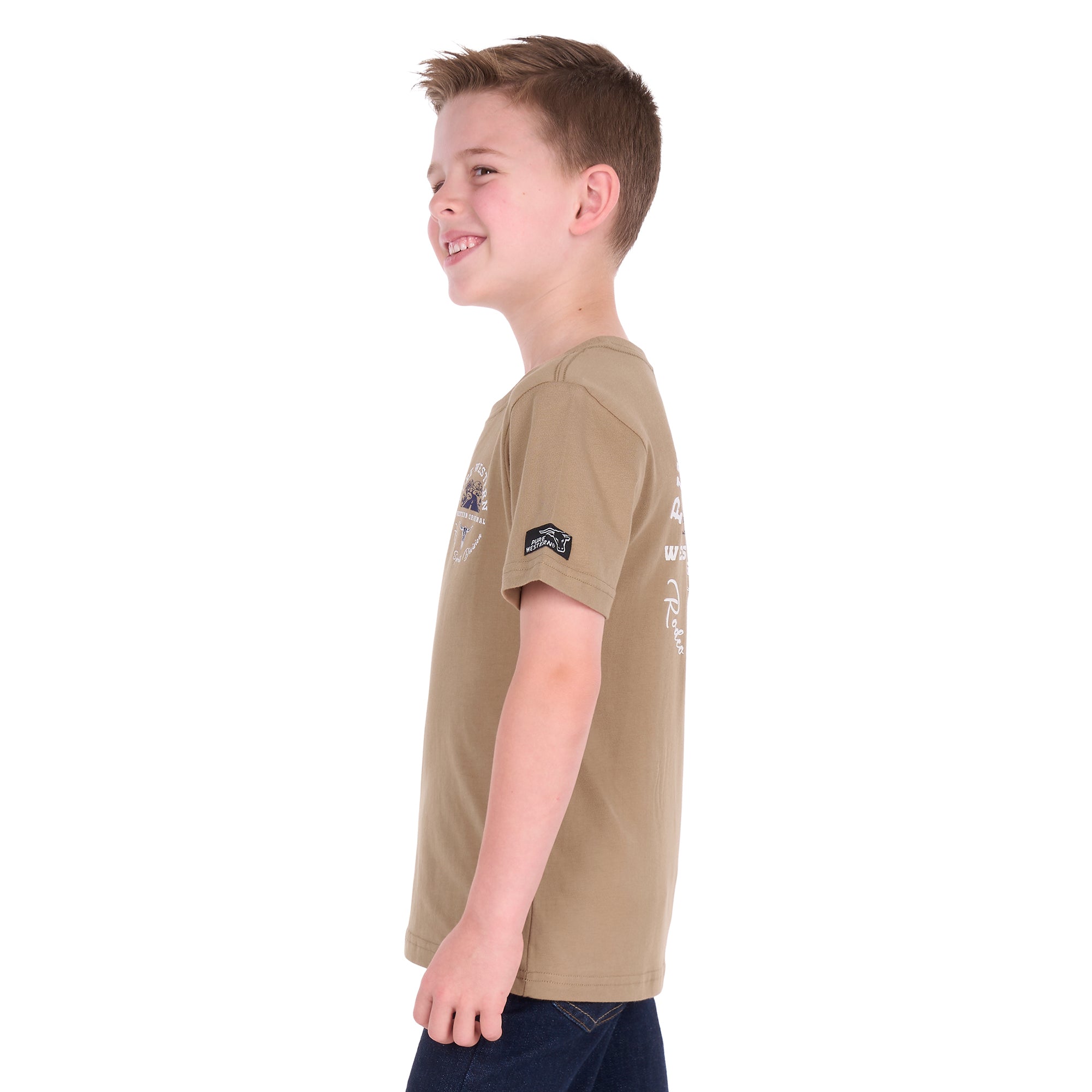 Pure Western Boys Craig S/S Tee (P6S3503312) Sand
