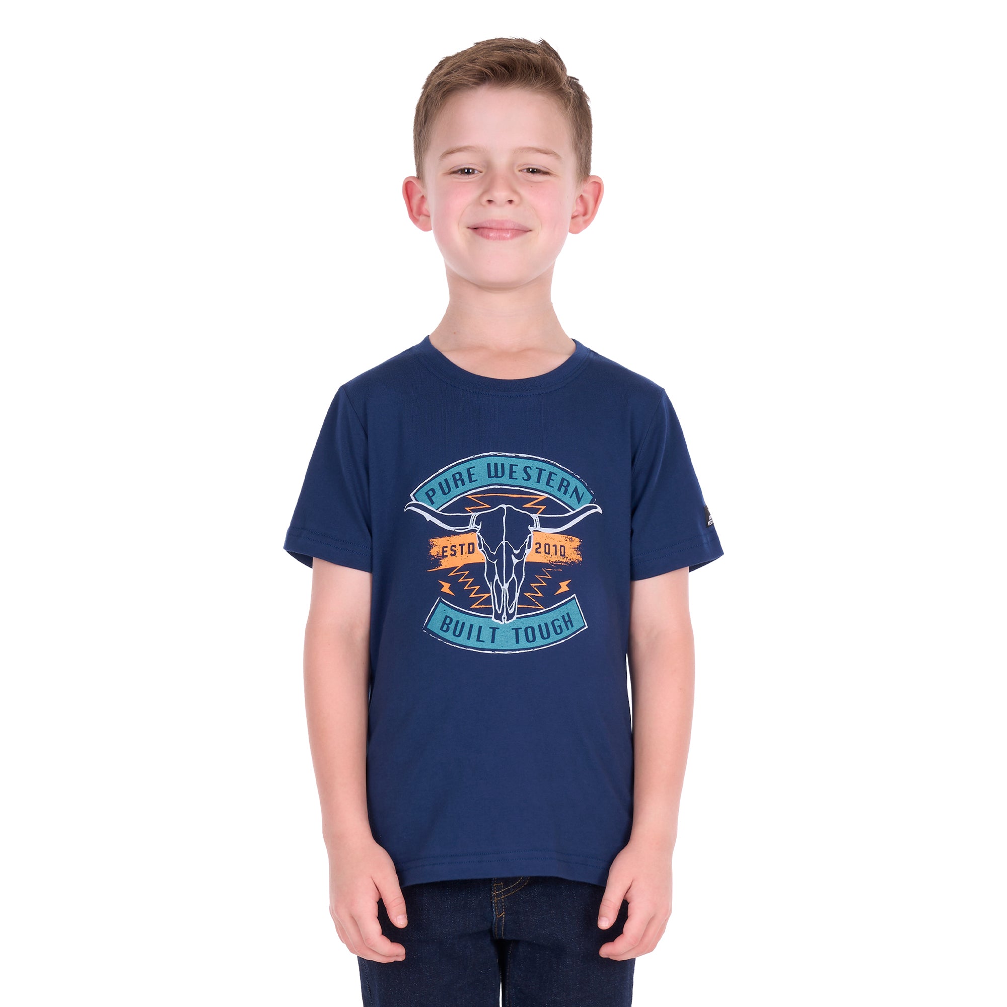 Pure Western Boys Dale S/S Tee (P6S3503319) Navy