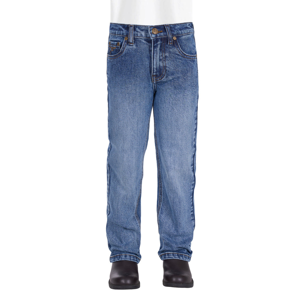 Pure Western Boys Hawkins Straight Leg Jeans (PCP3217886) Moonshine