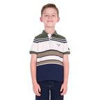 Pure Western Boys Jay S/S Polo (P6S3500322) Green/Navy