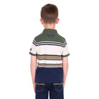 Pure Western Boys Jay S/S Polo (P6S3500322) Green/Navy