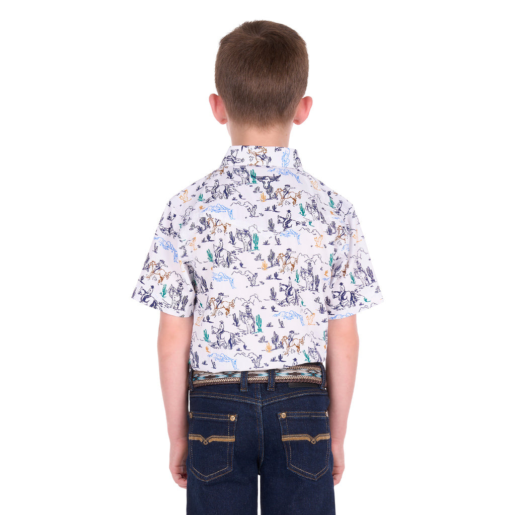 Pure Western Boys Mike S/S Shirt (P6S3103306) Multi