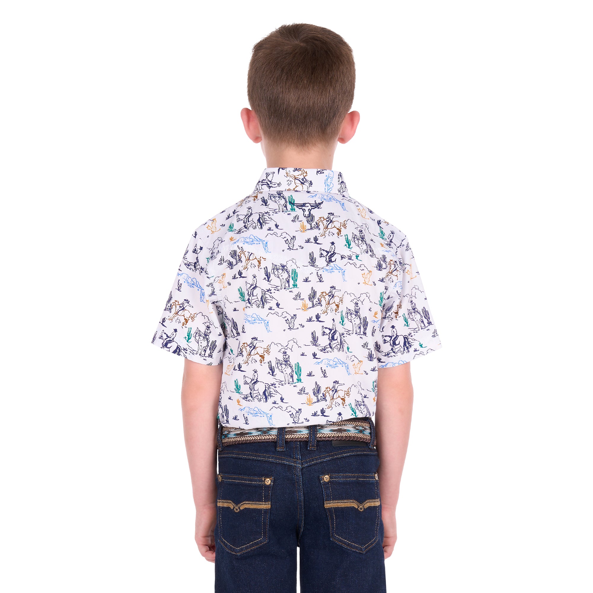 Pure Western Boys Mike S/S Shirt (P6S3103306) Multi