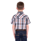 Pure Western Boys Terry S/S Shirt (P6S3103302) Black/Rust