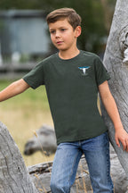 Pure Western Boys Tony S/S Tee (P6S3503313) Green Marle