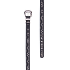 Pure Western Carey Dog Collar (P6S2937CLR) Black Flat Lay Buckle and Tail