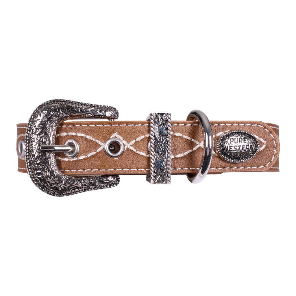 Pure Western Carey Dog Collar (P6S2937CLR) Tan