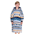 Pure Western Childrens Aztec Snuggle Hoodie (P6W7935SNU) Natural/Blue 8-14