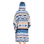 Pure Western Childrens Aztec Snuggle Hoodie (P6W7935SNU) Natural/Blue 8-14