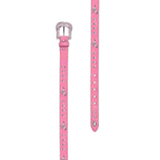 Pure Western Childrens Betina Belt (P6S5905BLT) Hot Pink Flat Lay Tail and Buckle on white background