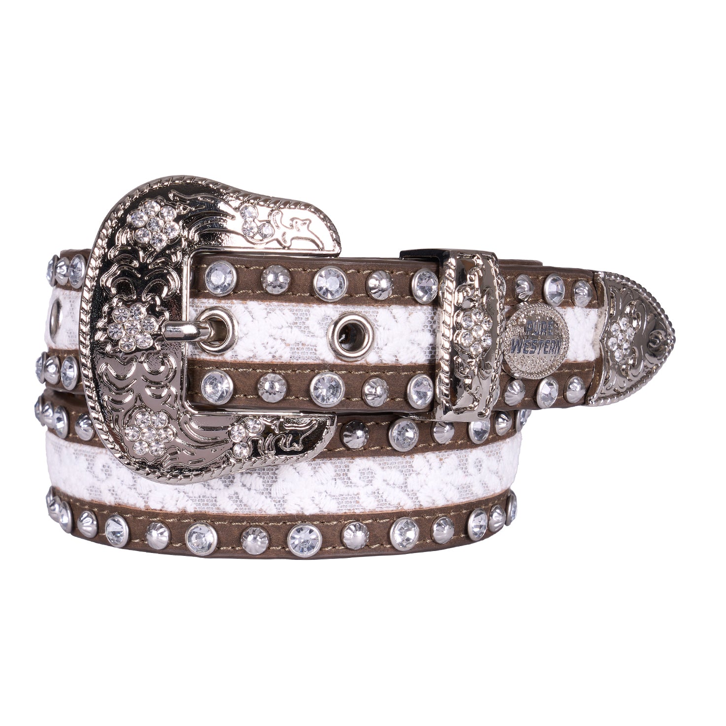 Pure Western Childrens Elaine Belt (P6S5904BLT) Chocolate